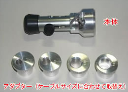 本体およびアダプターの写真