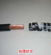処理状況の写真